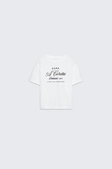 CAMISETA ESTAMPADO TEXTO 50TH ANNIVERSARY - Blanco de Zara