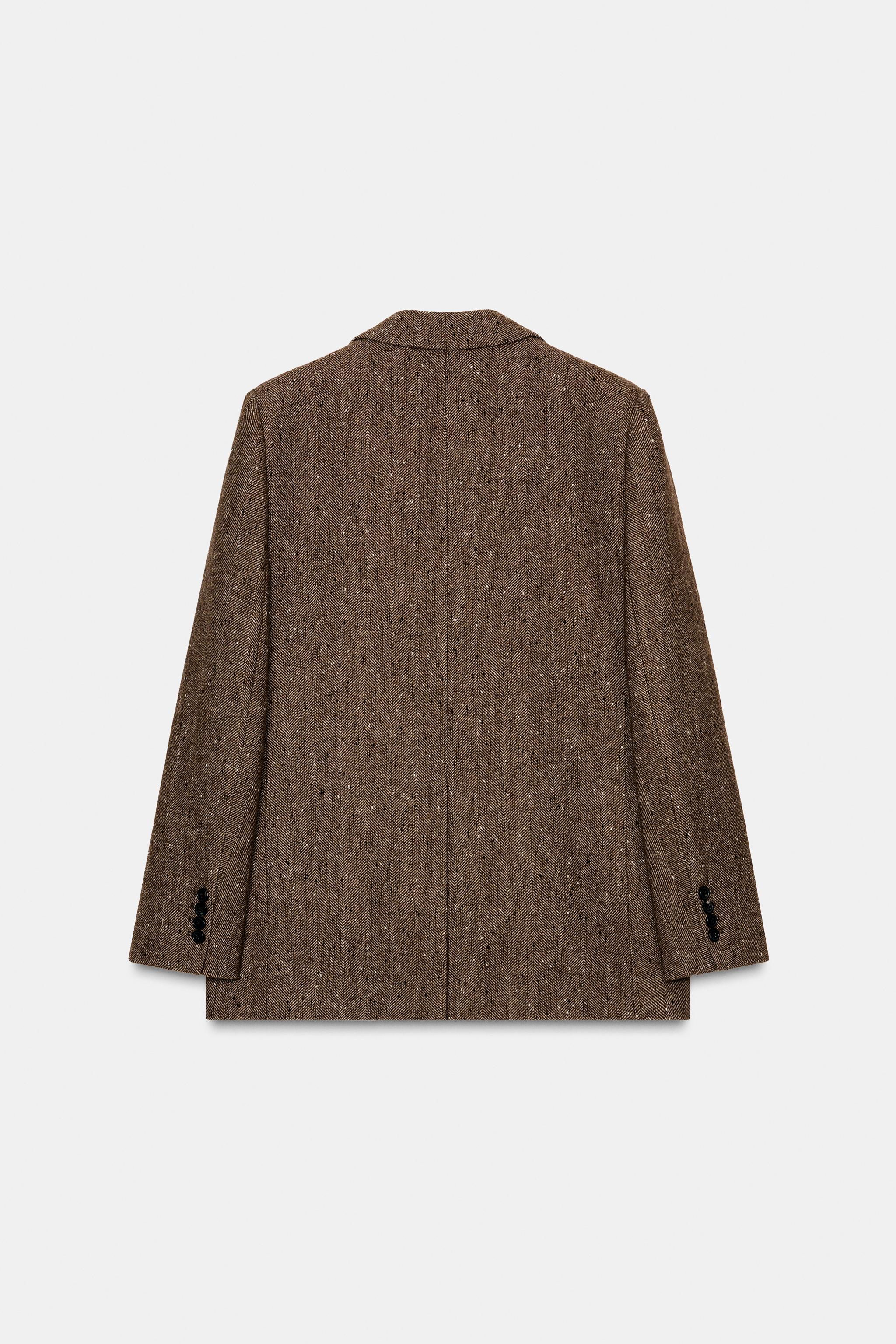 HERRINGBONE WOOL BLAZER ZW COLLECTION
