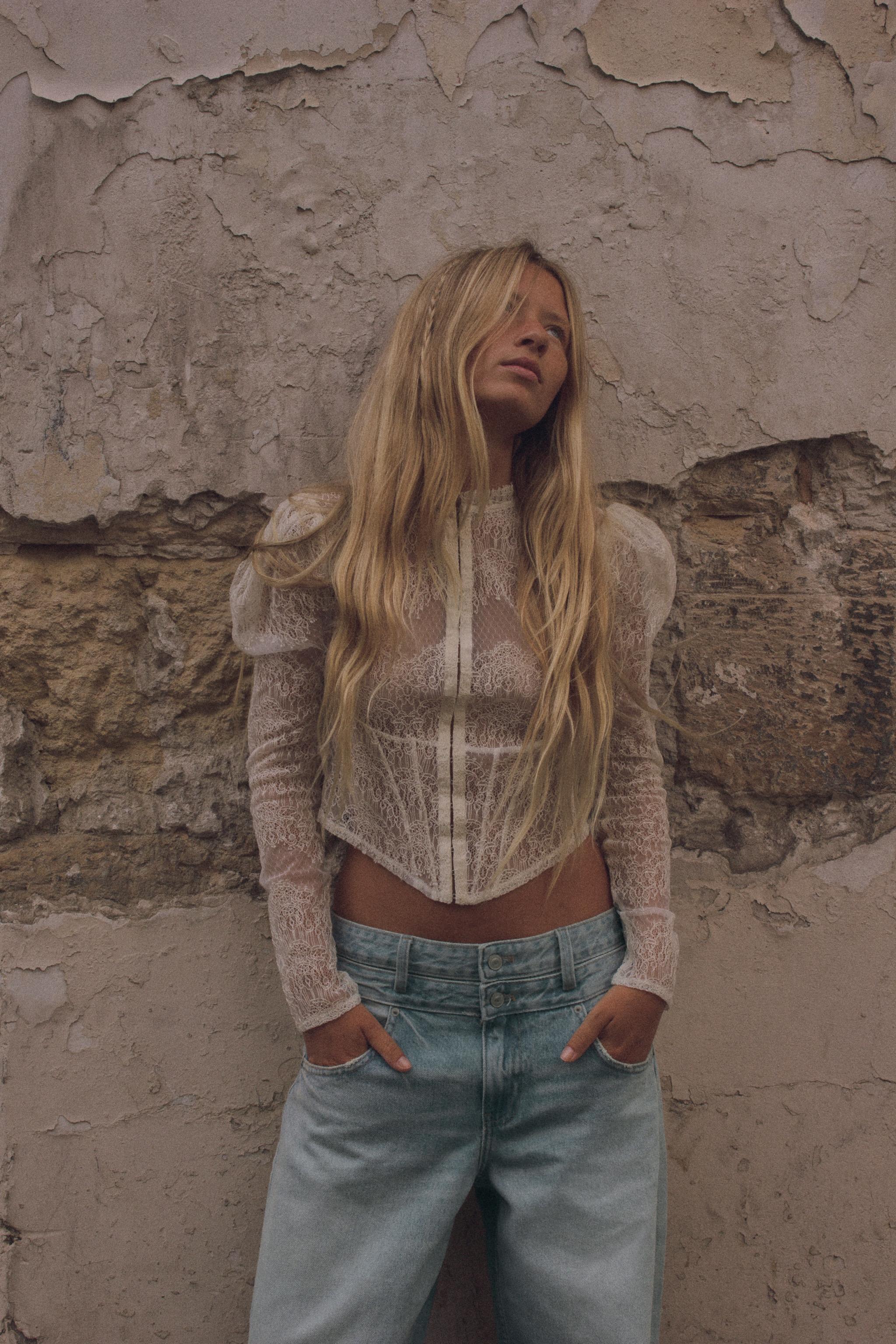 LACE CORSET JACKET TOP
