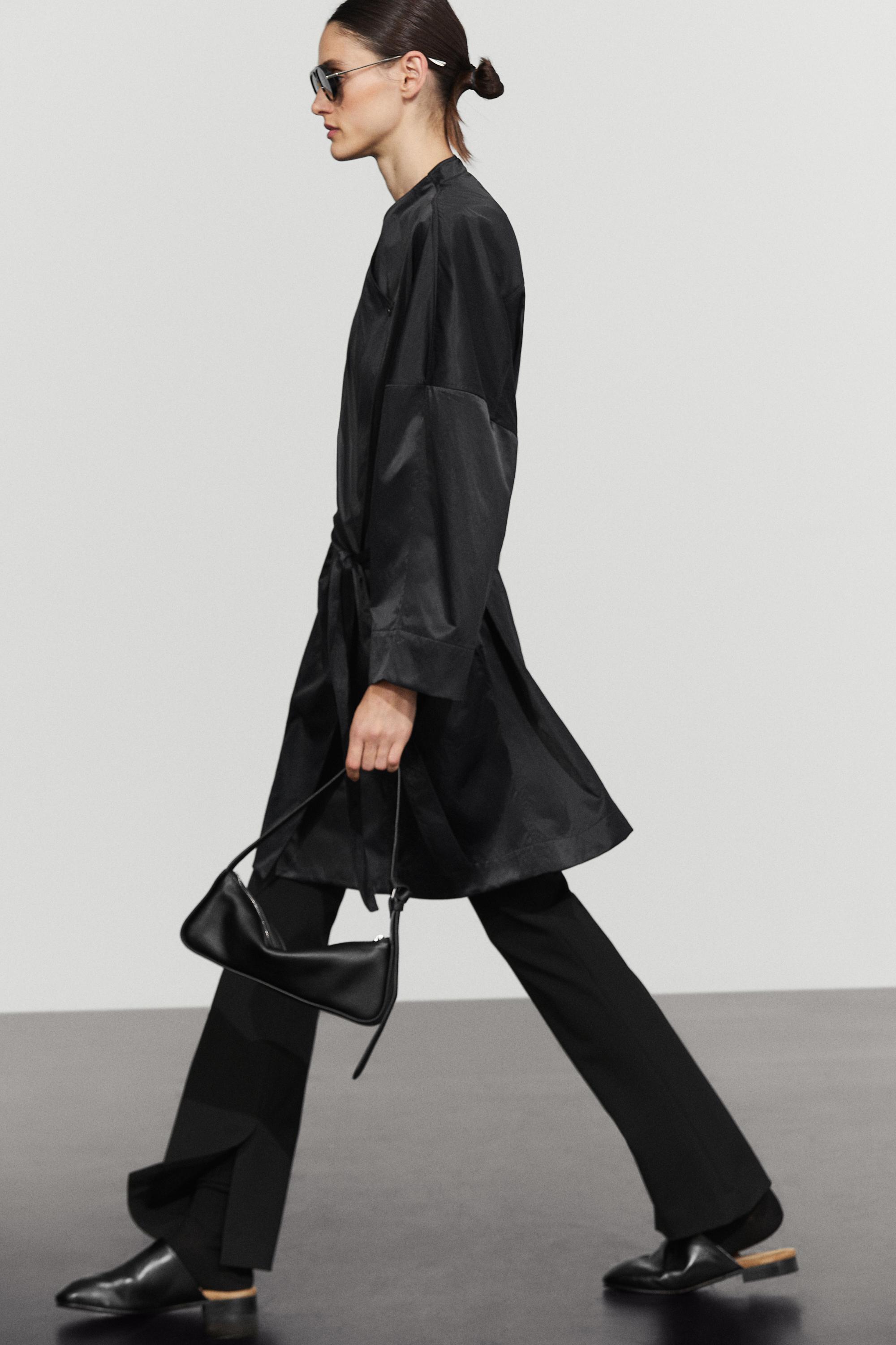 Veste croisée à nouer