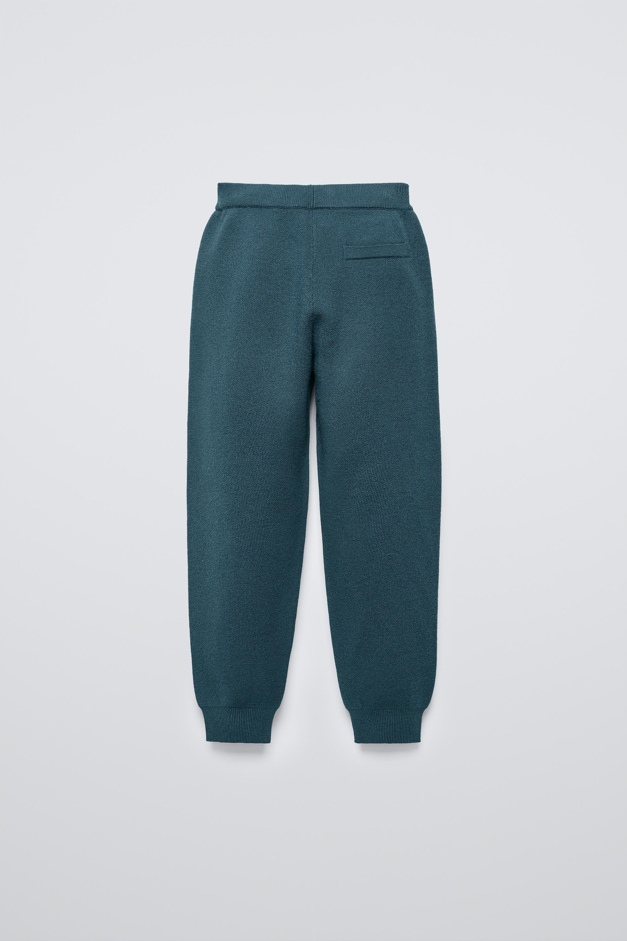 Knitted joggers zara sale