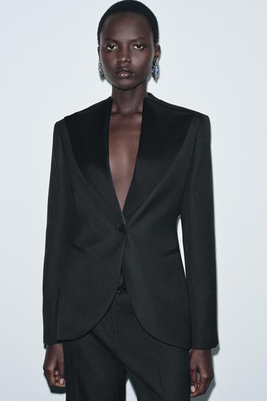 TAILORED TUXEDO-STYLE BLAZER - ZW COLLECTION LIMITED EDITION - Black by Zara