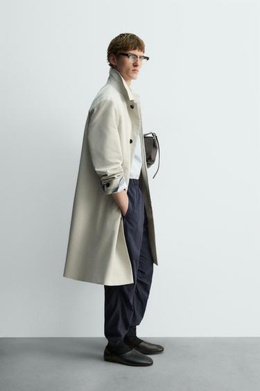 PANTALON TECHNIQUE COUPE DÉCONTRACTÉE - Bleu délavé de Zara - Image 3