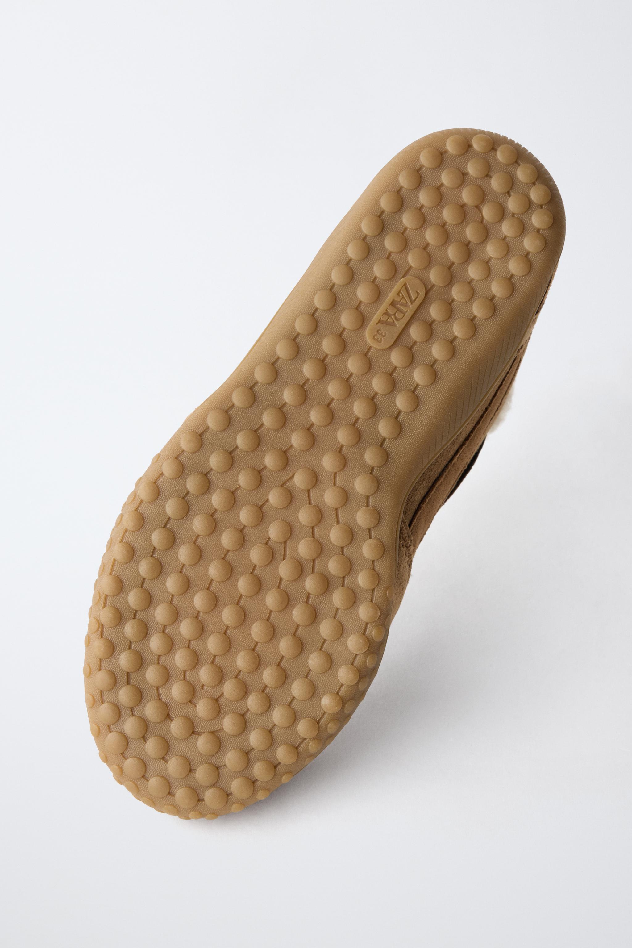 FAUX SHEARLING SNEAKERS