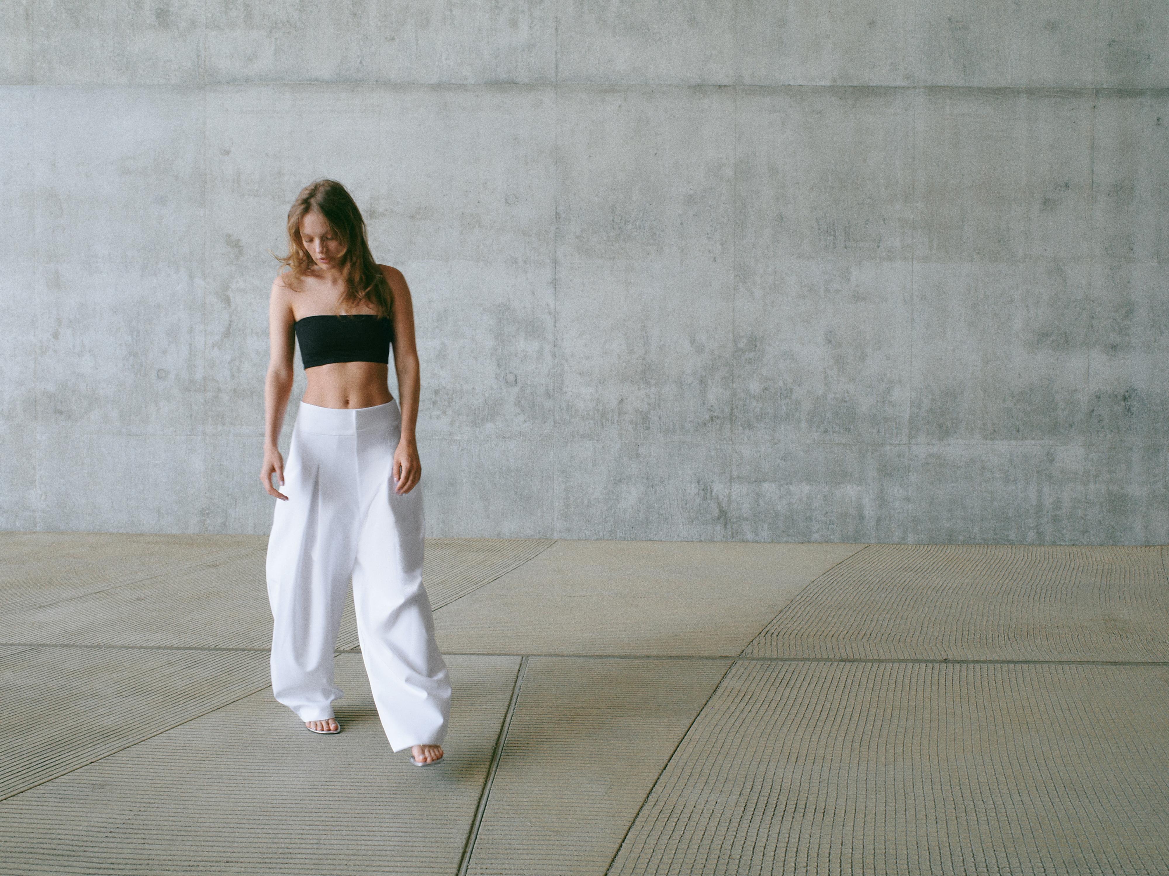 Pleated Balloon Pants by Zara