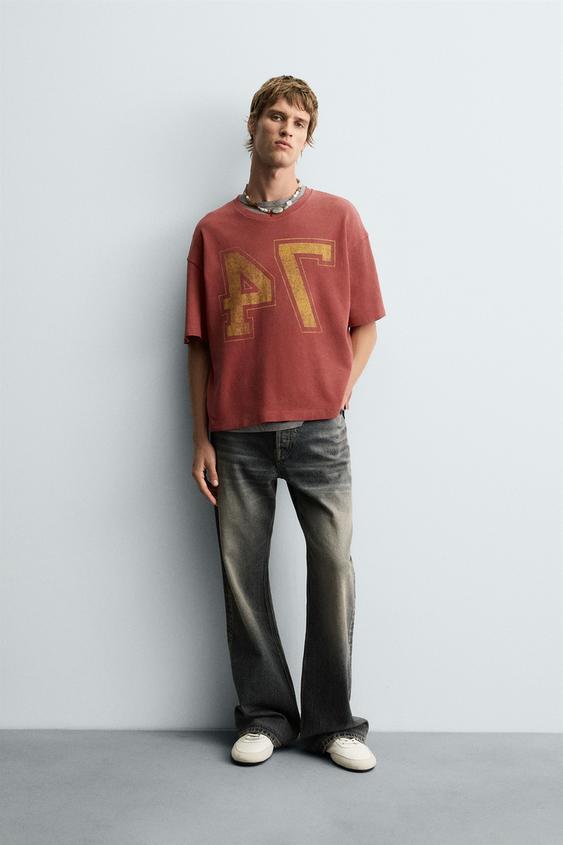 VARSITY OPEN-KNIT T-SHIRT