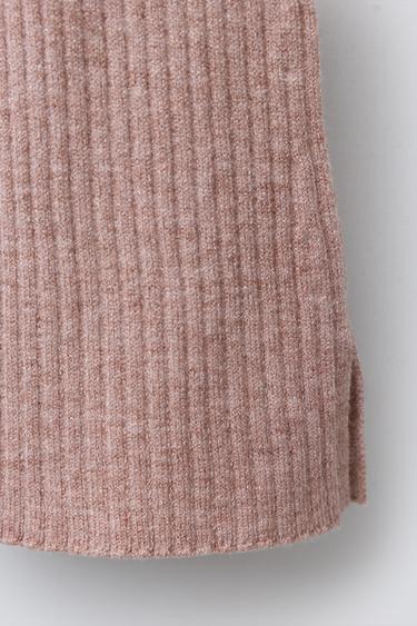 FLARE KNIT LEGGINGS - Pink marl by Zara - Image 3