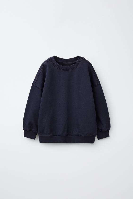 BLUZË HOODIE LISHO - Blu marinari e errët nga Zara - Imazh 0