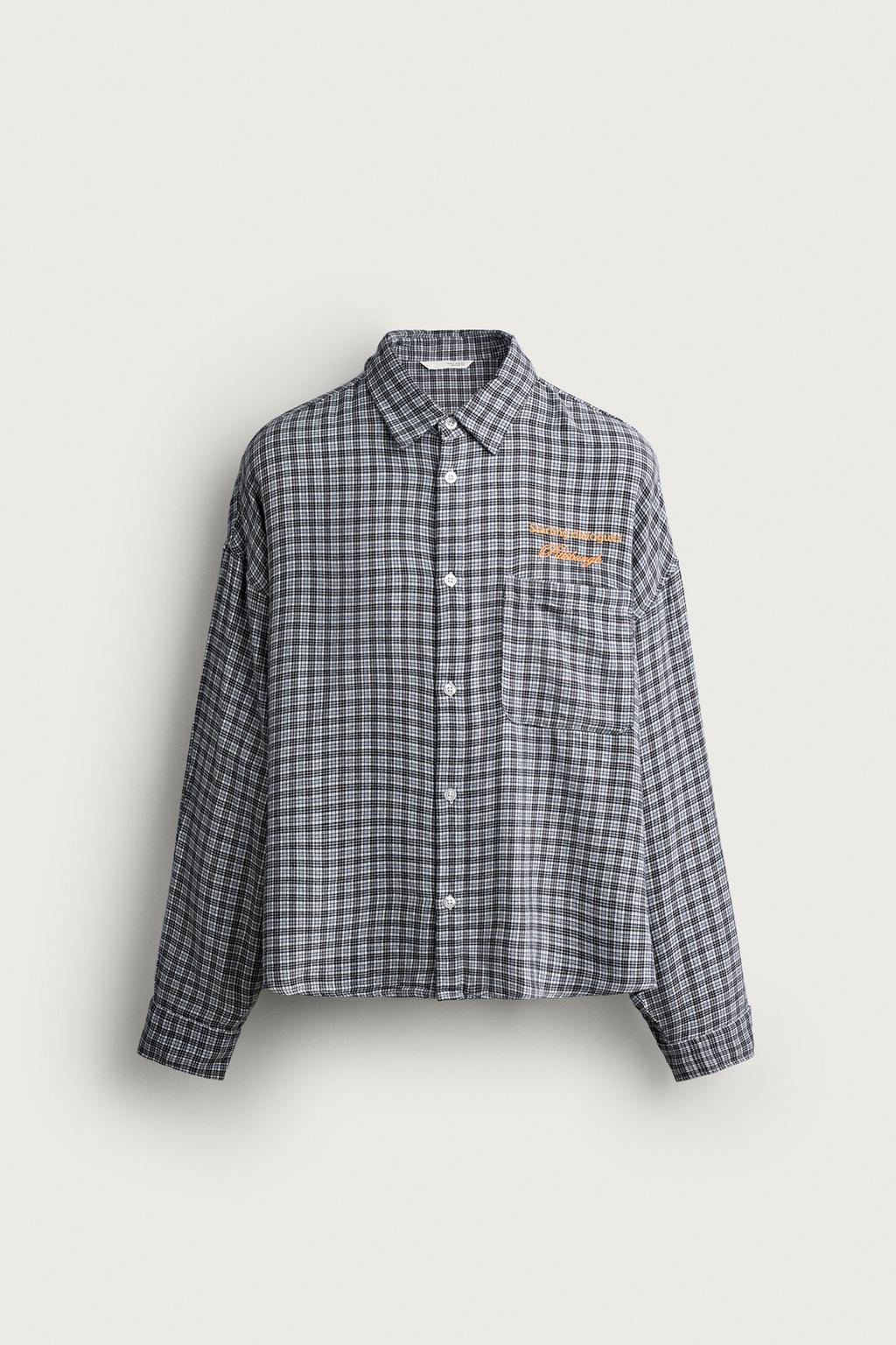 EMBROIDERED CHECKS SHIRT