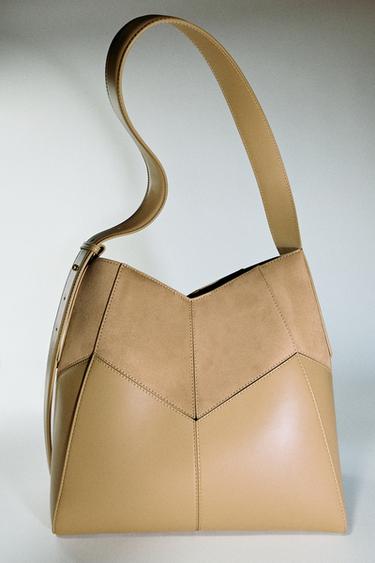 KOMBINIERTE SCHULTERTASCHE - SAND/BRAUN von Zara