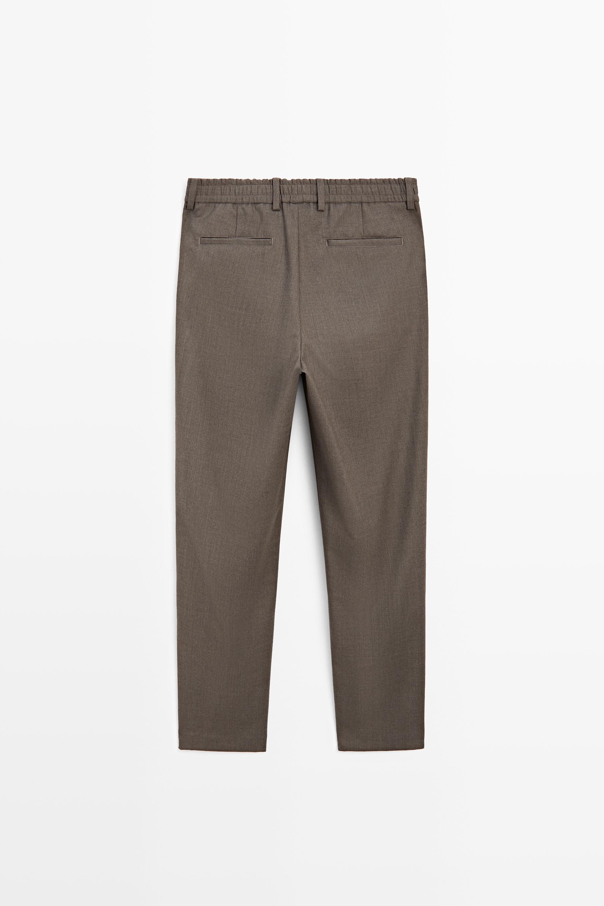 Pantalon en laine total look