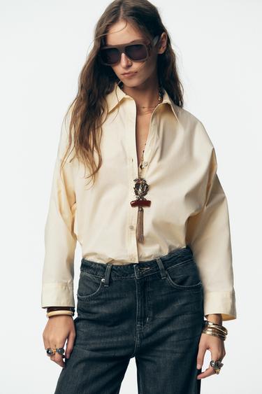 JEANS Z1975 STRAIGHT FIT HIGH-WAIST - Blue / Green by Zara - Image 2
