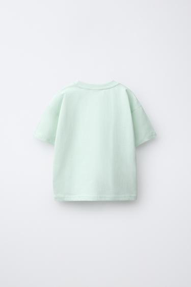 TEXT PRINT T-SHIRT — Sky blue 2