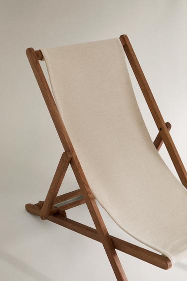 FOLDING LOUNGER CHAIR - Ecru by Zara - Image 3