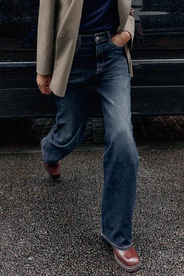 JEANS Z.04 STRAIGHT FULL LENGTH HOHE TAILLE - Blau von Zara