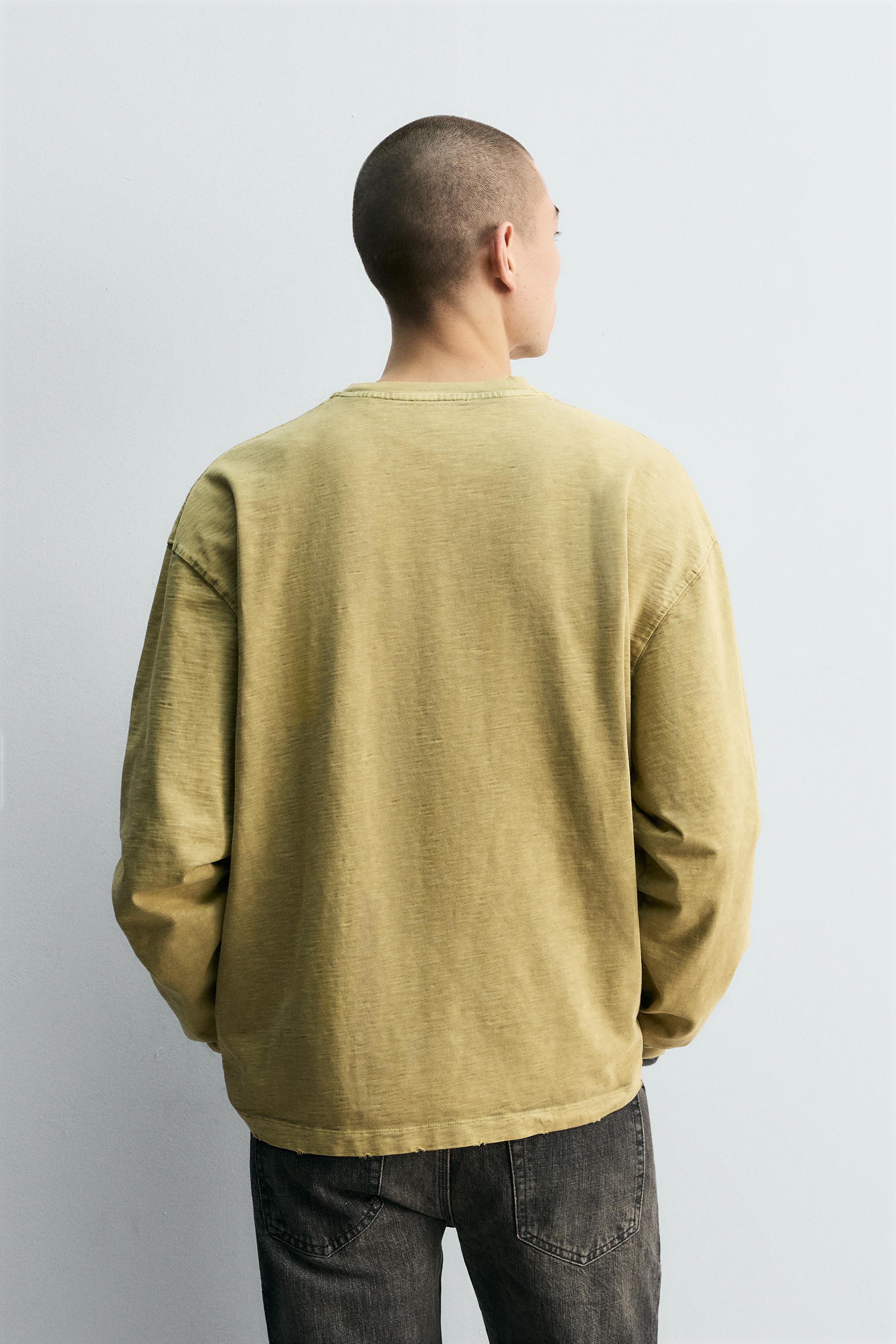 RIPPED EFFECT STRUCTURED T-SHIRT