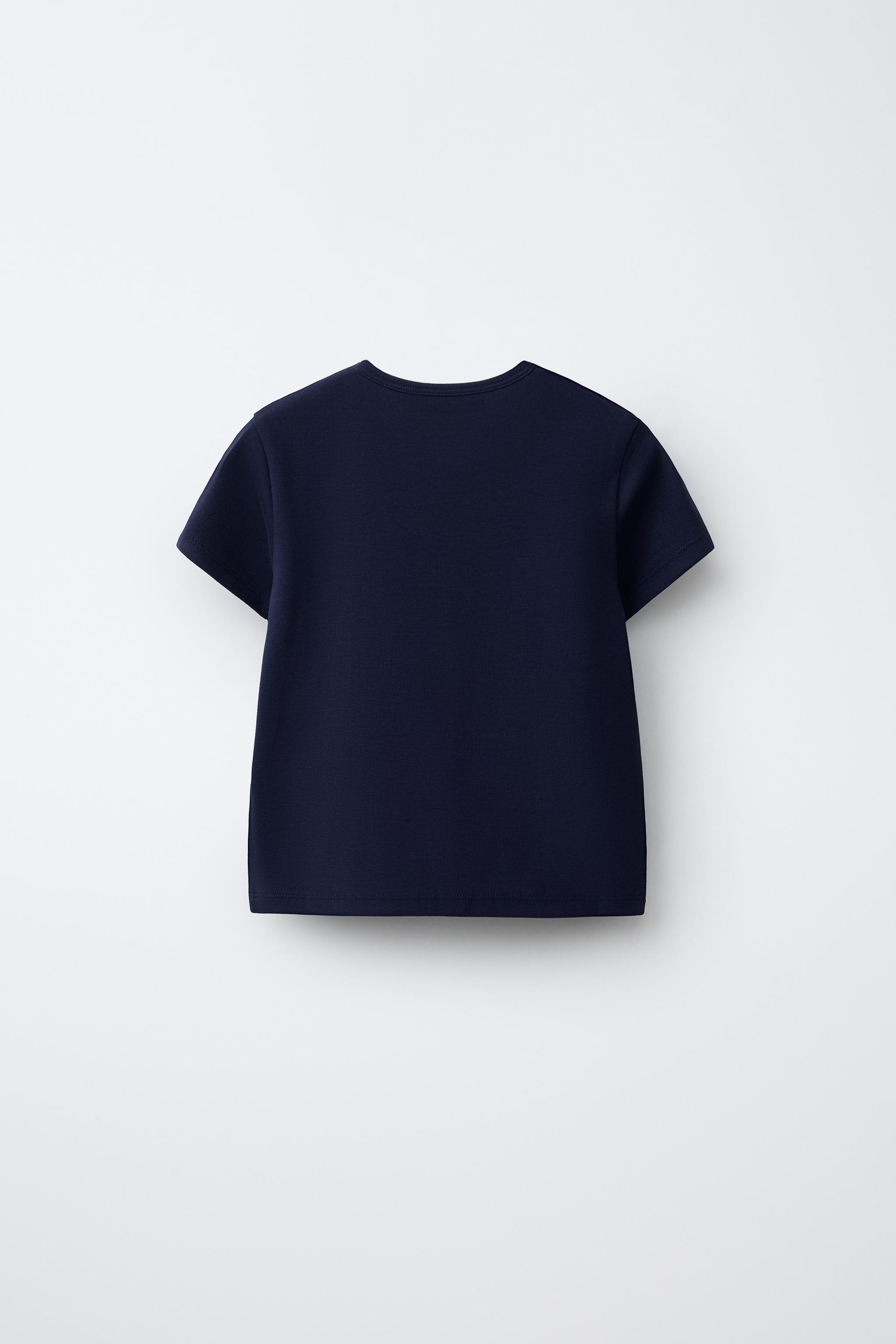 PRINTED T-SHIRT — Blue
