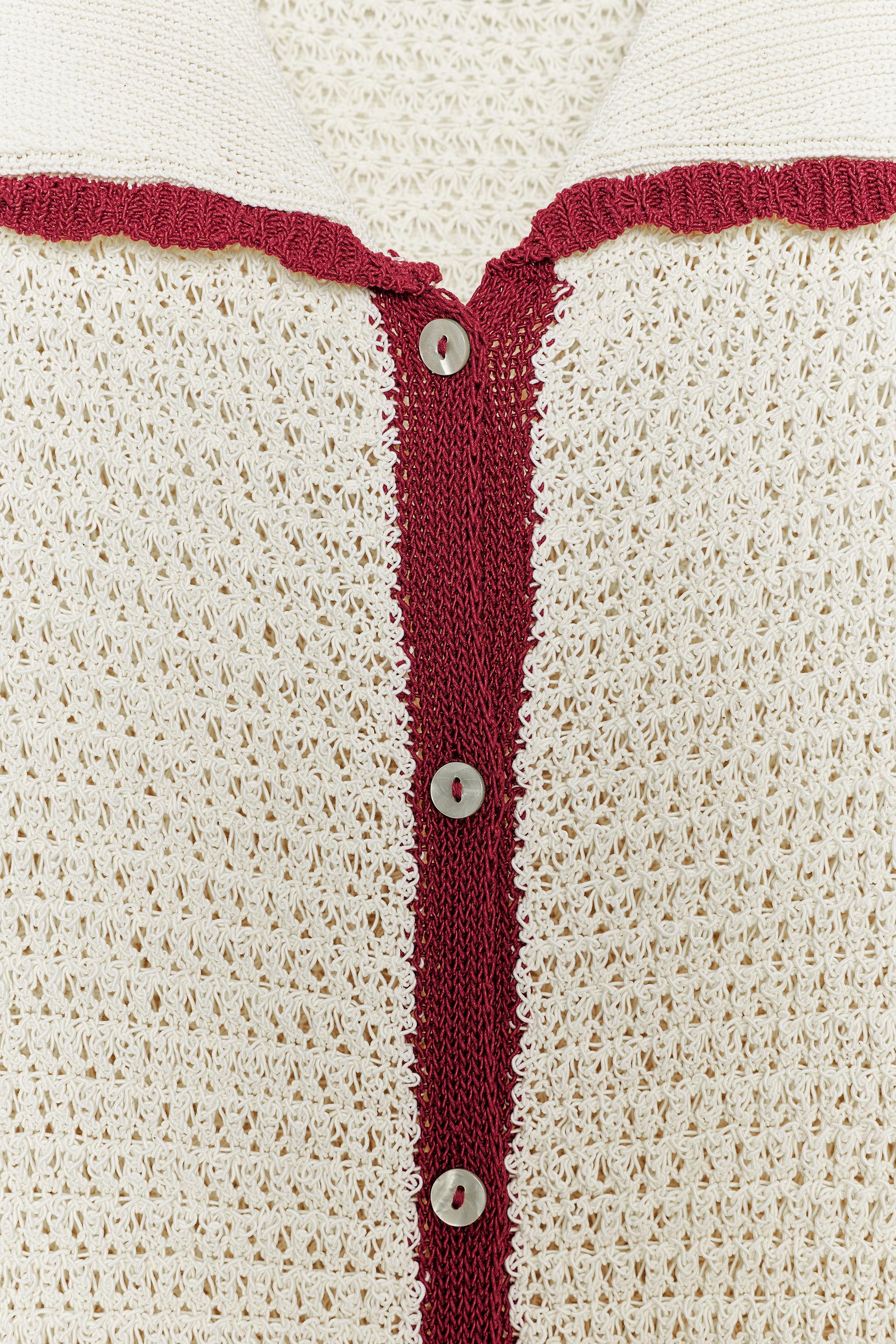 KNITTED POLO JACKET