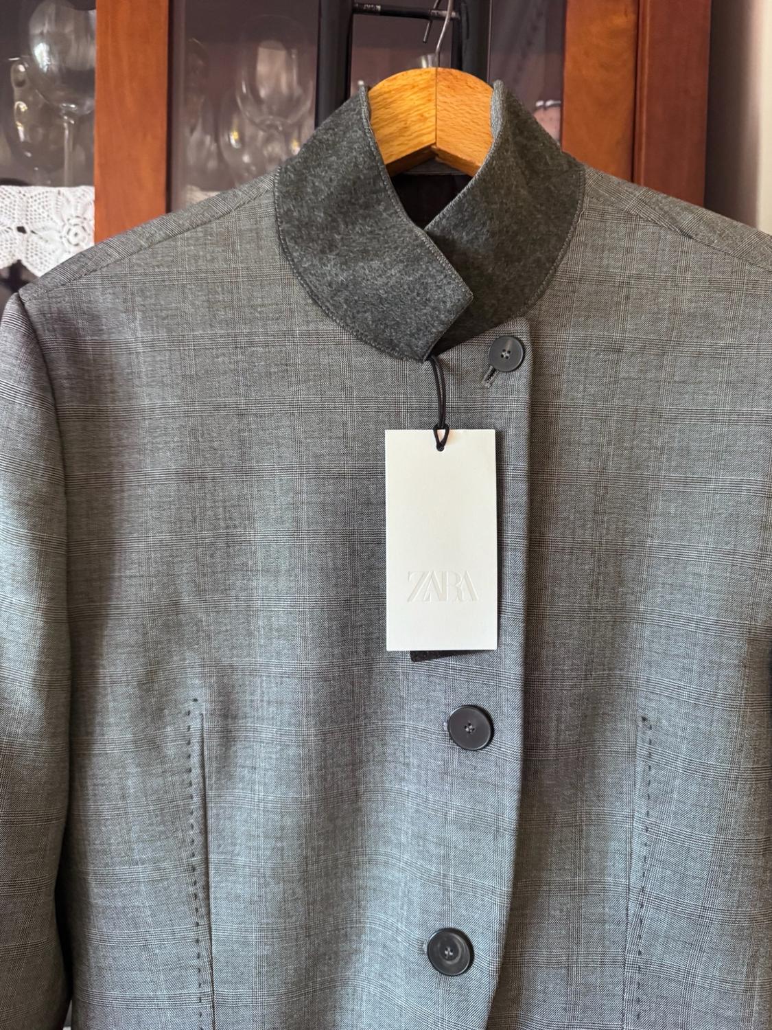 CHECK TAILORED BLAZER ZW COLLECTION - Image 3