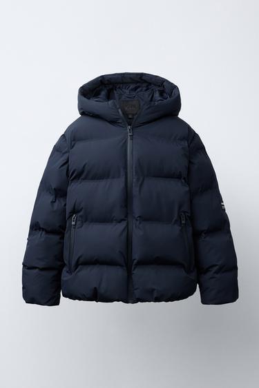 Zaras VADDERAD KAPPA MED ETIKETT WATER REPELLENT - Marinblå