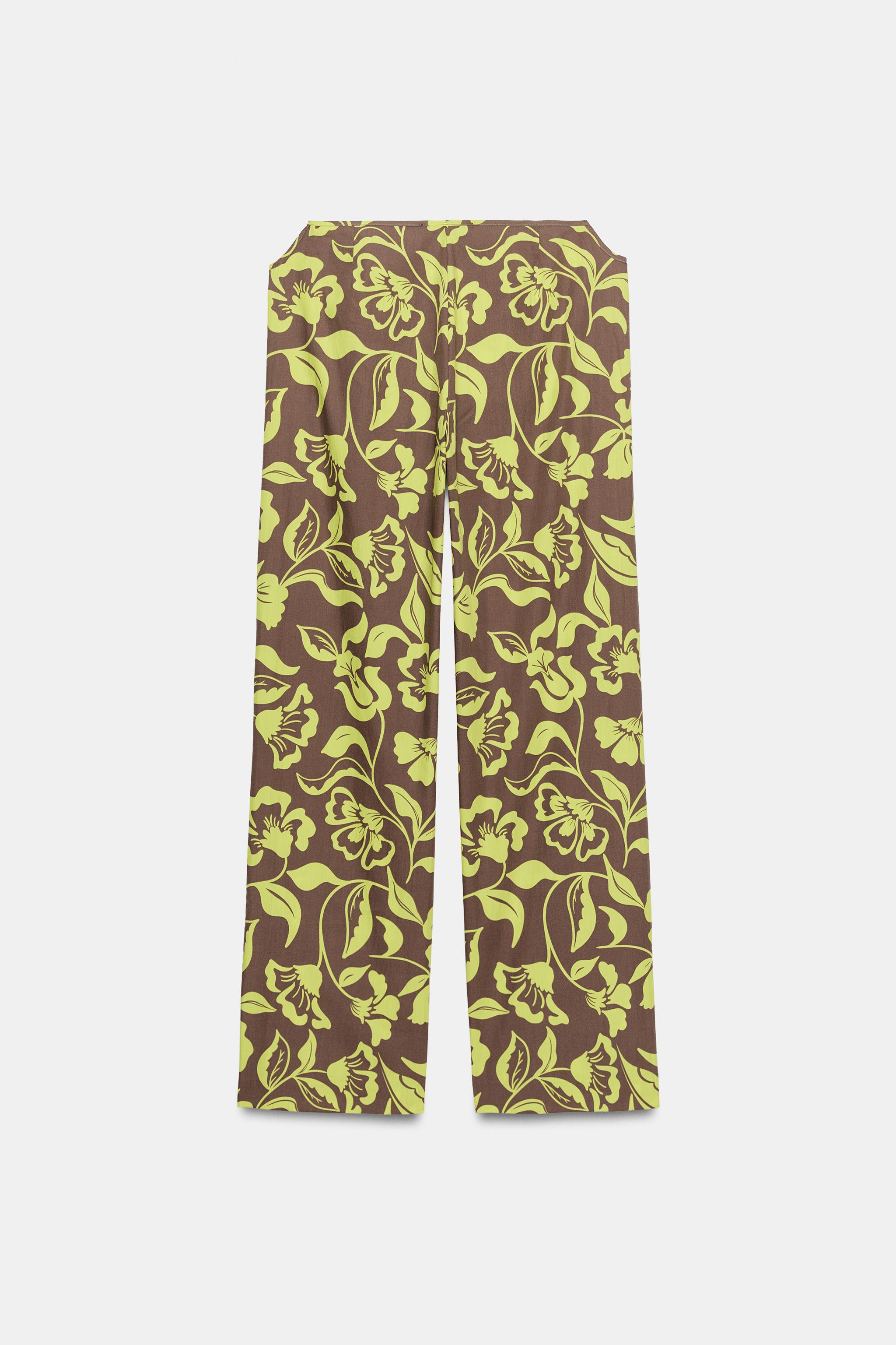 PANTALON IMPRIMÉ À OUVERTURES