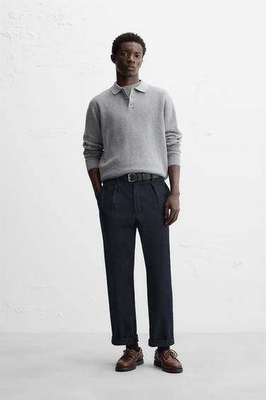POLO PUNTO PERLADO - Gris vigoré de Zara - Imagen 0