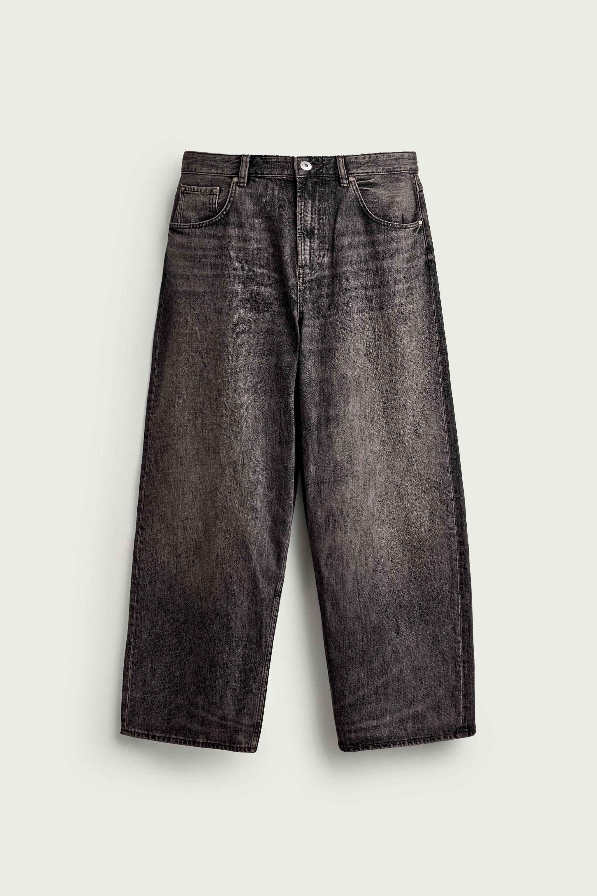 BAGGY FIT JEANS — Brown