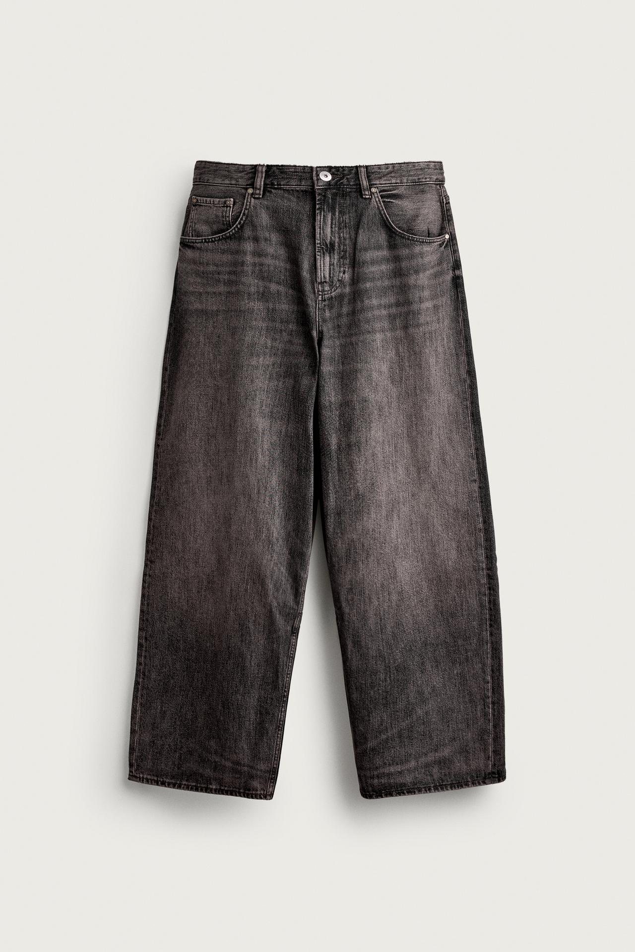 BAGGY FIT JEANS — Brown