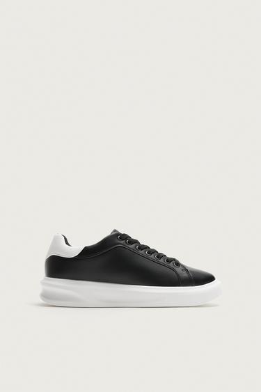 TRAINERS WITH HEEL DETAIL - Black by Zara