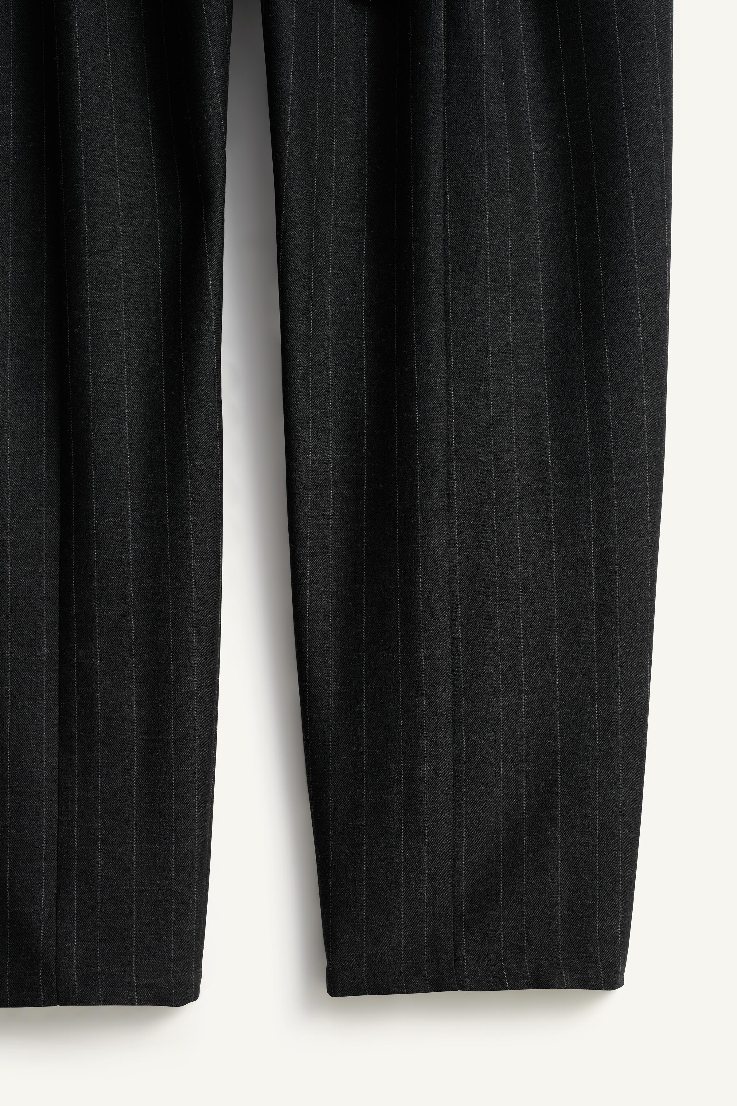 PANTALON COSTUME RELAXED FIT RAYURES