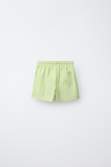 6-14 ANS / SHORT DE BAIN UNI - Citron vert de Zara - Image 1
