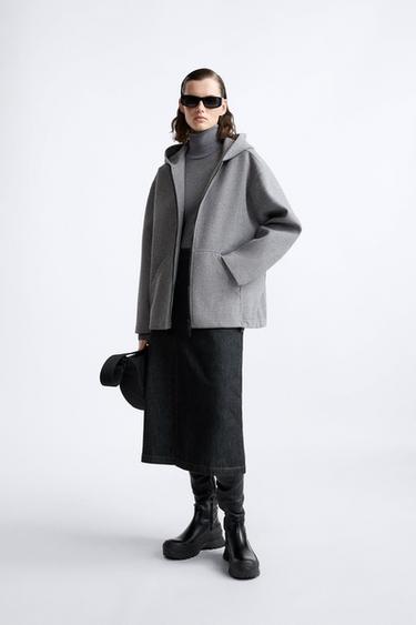 КУРТКА X STUDIO NICHOLSON С КАПЮШОНОМ — СЕРЫЙ от Zara — изображение 0