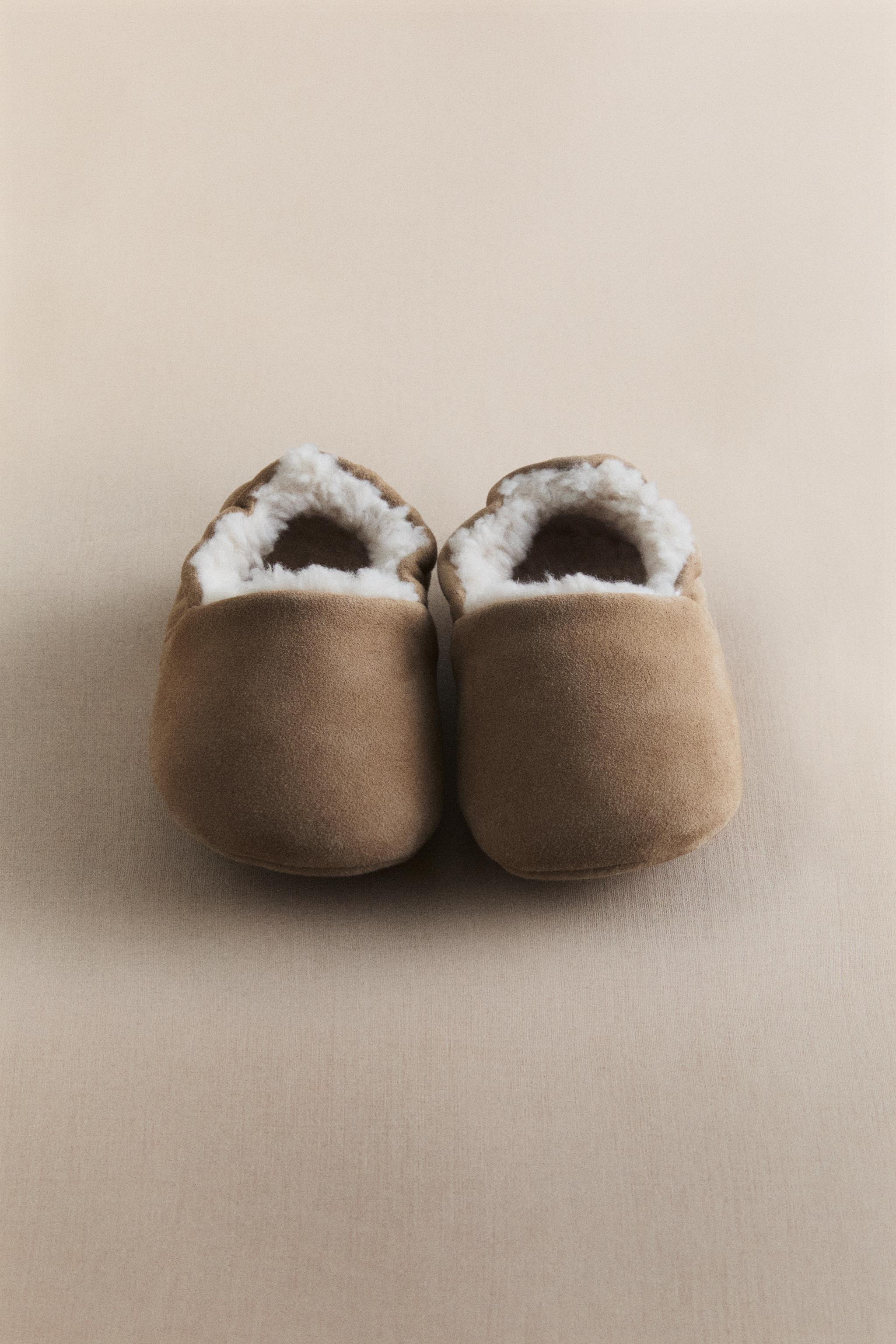 WARM LEATHER BALLERINA BOOTIES