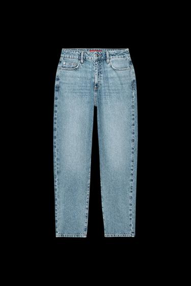 Zara Z1975 HIGH-WAIST MOM FIT JEANS - Mid-blue - Image 0