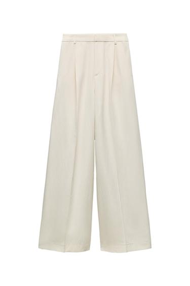 FLOWING TROUSERS WITH PLEATS