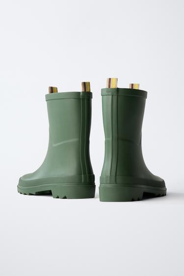 BOTTES DE PLUIE BASIQUES - Vert kaki de Zara - Image 4