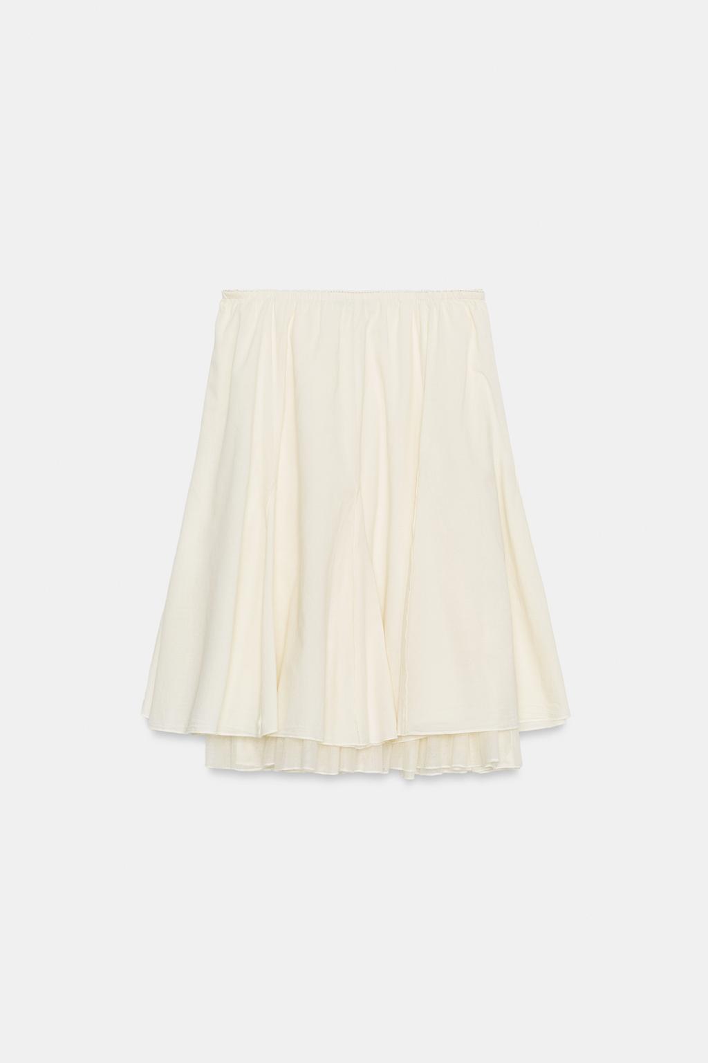 DOUBLE LAYER MIDI SKIRT - image 2