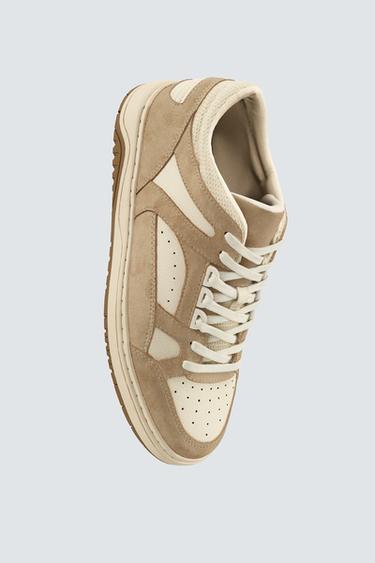 ZAPATILLA BASKET - Marrón Arena de Zara - Imagen 0