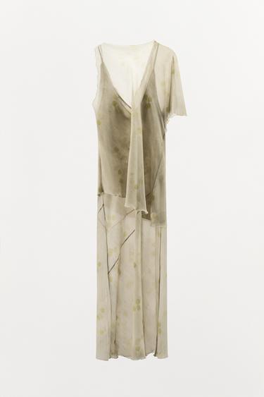 FLORAL PRINT CAPE DRESS - Printed by Zara - Image 5