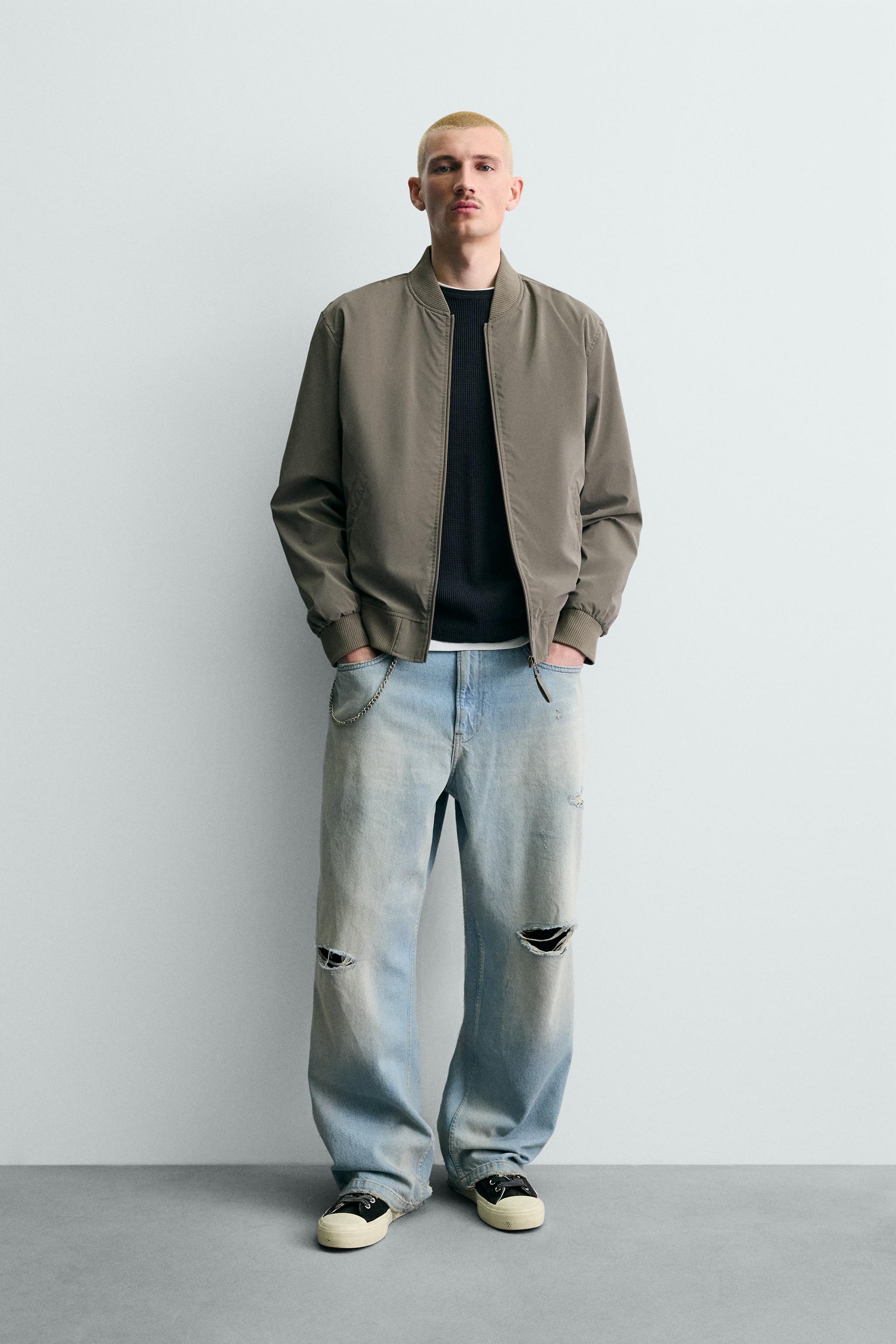 ZARA テクニカルボンバージャケット ZARA テクニカルボンバージャケット ブラック - メルカリ