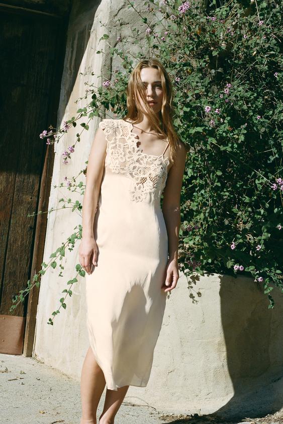 Autunno Inverno Vestiti Aderenti Zara Vestiti Rosa Da Donna ZARA