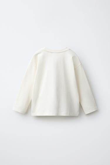 EMBROIDERED DETAIL T-SHIRT — Ecru 2