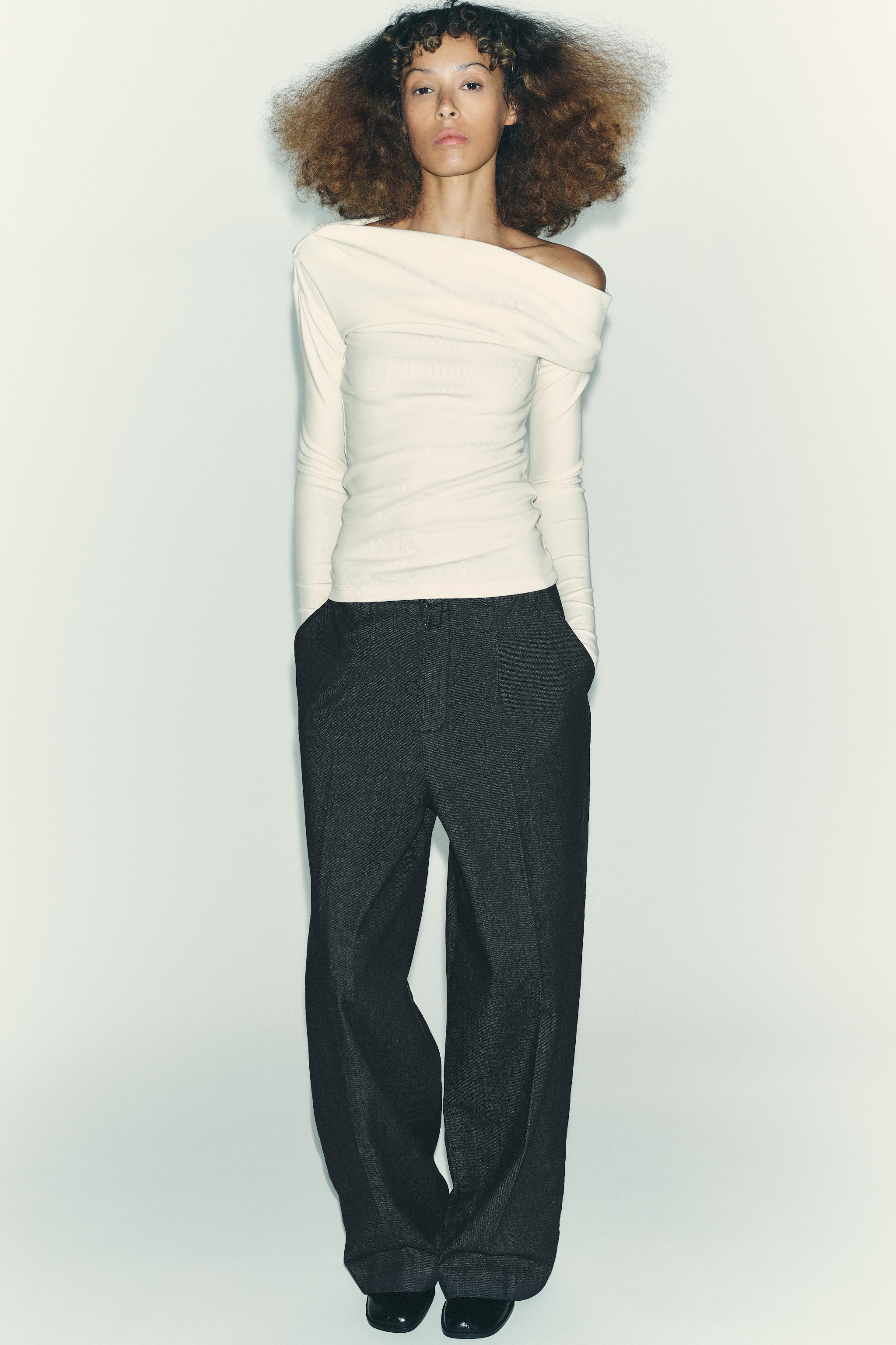 トップス Asymmetric Cotton-blend Jersey Top 11月中下旬入荷予定 Asymmetric Cotton-blend Jersey Top