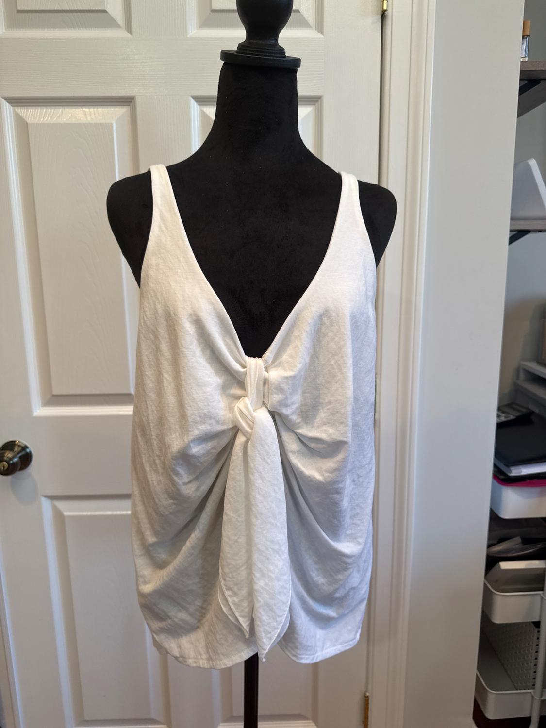 LOOSE FITTING V NECK TANK TOP - Image 4
