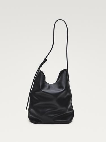 Medium nappa leather bucket bag — Black 3