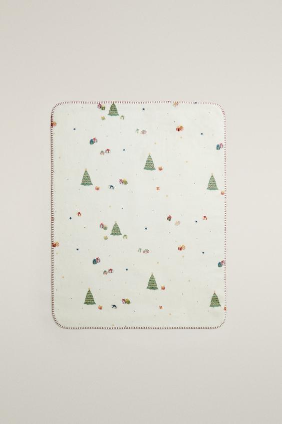 KINDERDECKE WEIHNACHTSBÄUME - Cremefarben von Zara - Bild 0