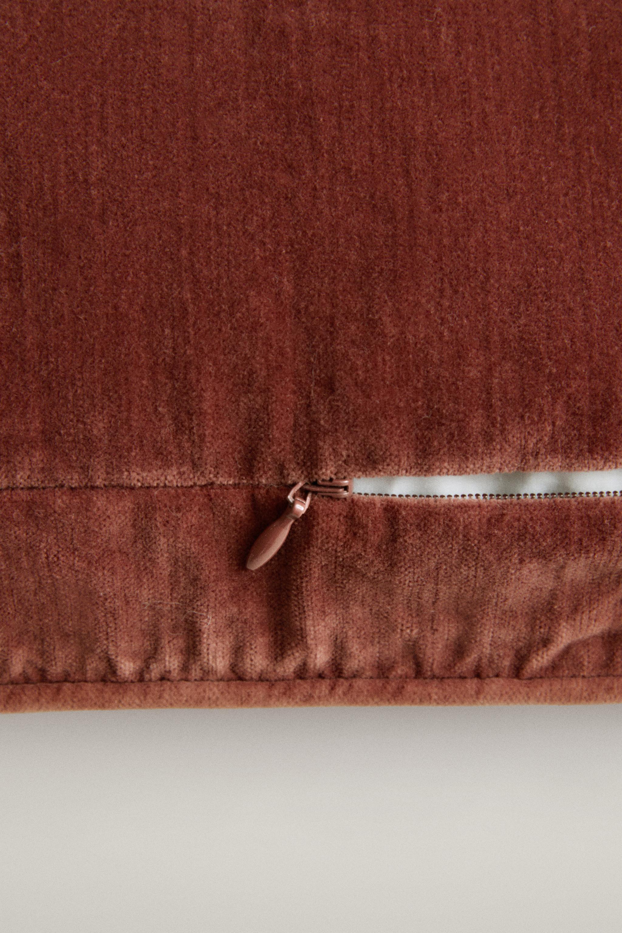 VELVET THROW PILLOW COVER