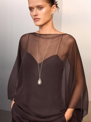 Top tirantes detalle aros - Negro de Zara - Imagen 0