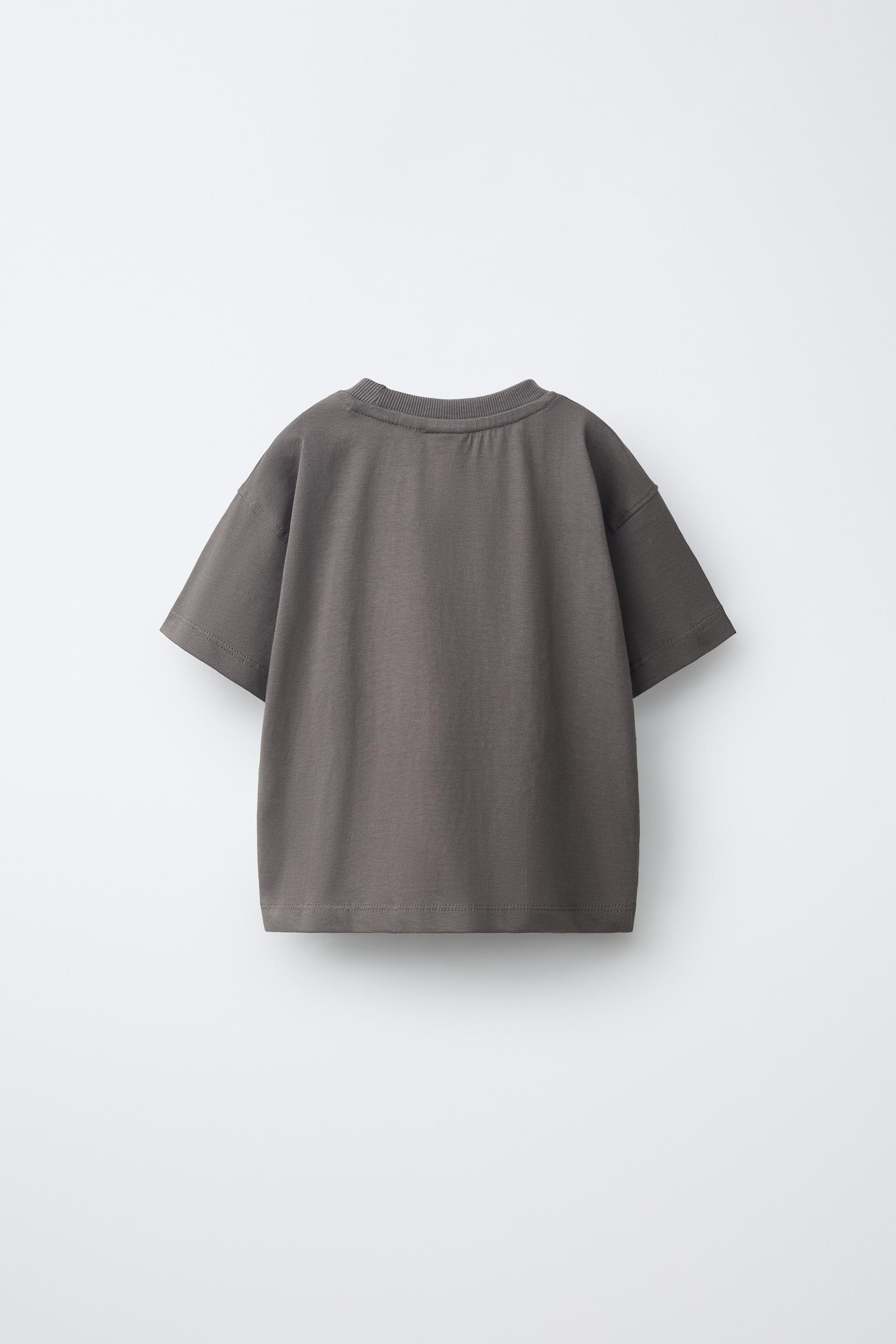 ANIMAL PRINT T-SHIRT — Anthracite Gray