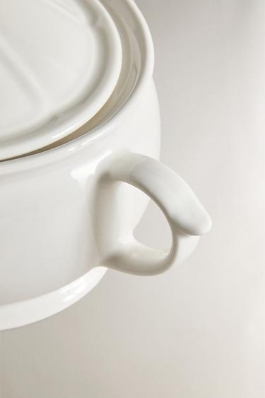 PORCELAIN TUREEN WITH RAISED DESIGN - White by Zara - Image 2